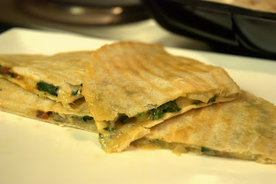 Pear, Stilton and Sweet Tomato Quesadillas