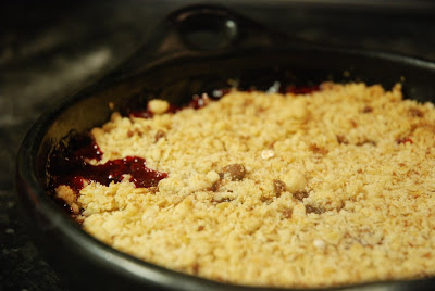Plum and Date Crumble