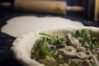 Asparagus, Broccoli and Blue Cheese Pie