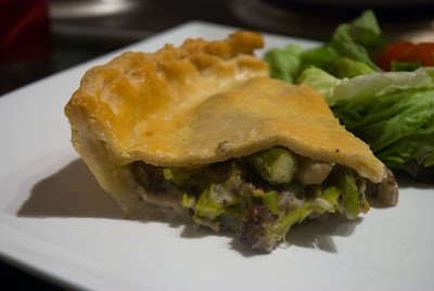 Asparagus, Broccoli and Blue Cheese Pie