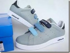 blue velcro sneaks