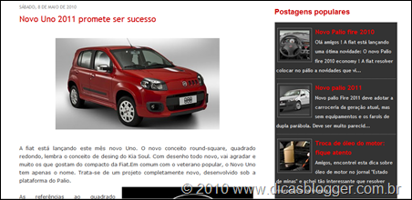 fundo preto posts