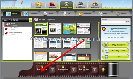 Criando o slideshow slideshow