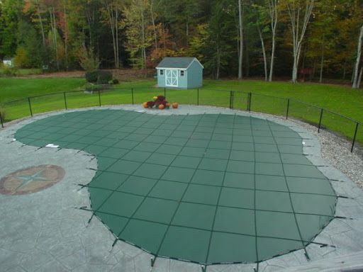 free-form pool safety cover installation Salisbury MA