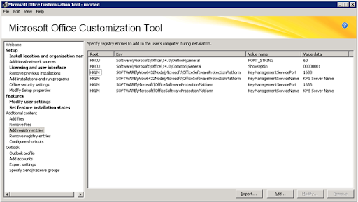 remove office license from registry wow64node