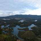 Vista de la represa desde el peñón de Guatapé Vista de la represa desde el peñón de Guatapé