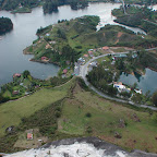 Vista de la represa desde el peñón de Guatapé Vista de la represa desde el peñón de Guatapé