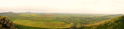 panorama, muntii Macin, varful Calcata
