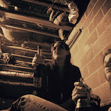 Kayla and I finishing off our bottles and I think someone else's!
