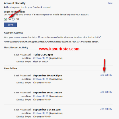 Logout Facebook Dari Jarak Jauh - Remote Logout