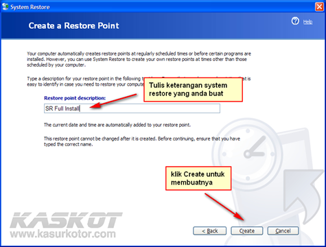 system restore 2