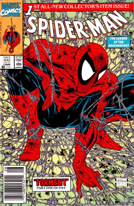 Marvel Spider-Man #13 Todd McFarlane Black Symbiote Suit Marvel Comics, 1991