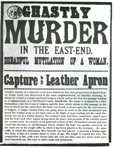 Jack the Ripper or Leather Apron wanted poster Jack the Ripper or Leather Apron wanted poster