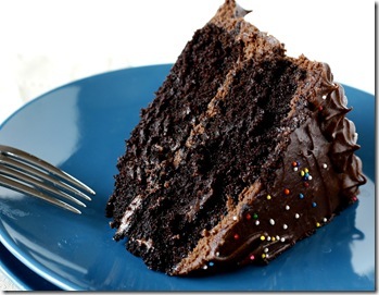 Dark Chocolate Cake with Hot Chocolate Buttercream Icing