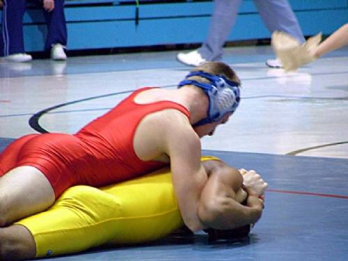 wrestlers pin