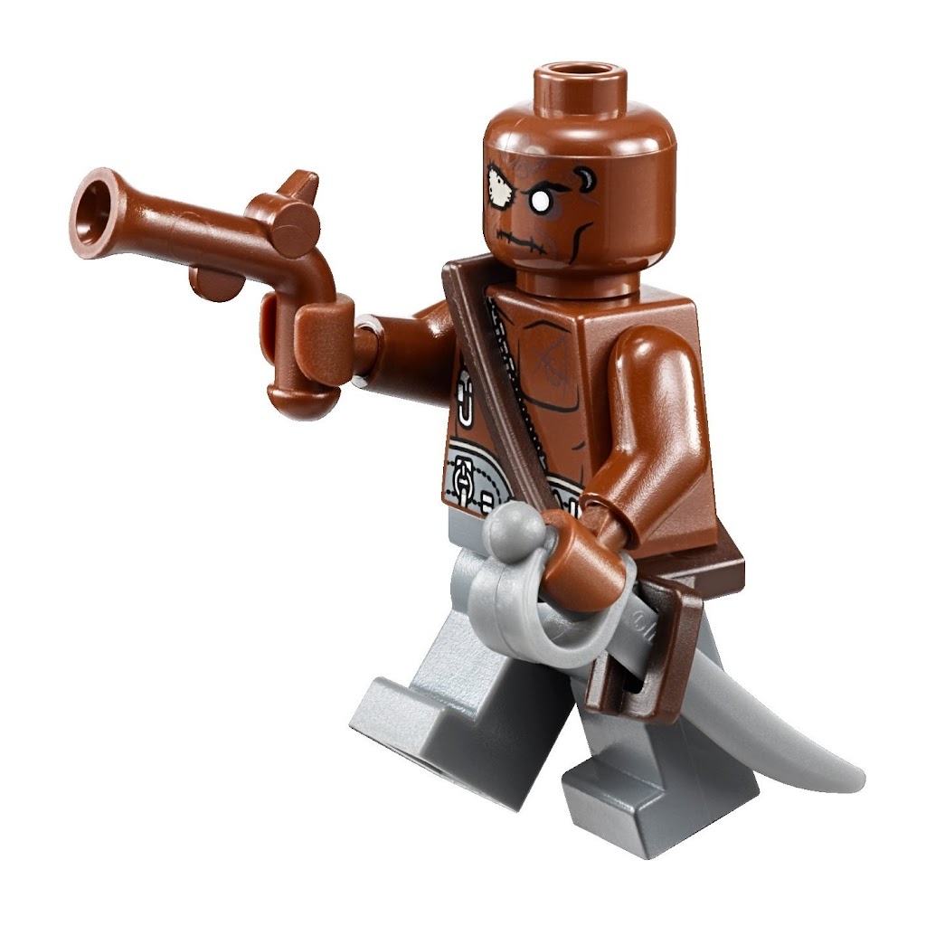 Cutlass Sword And Musket Gun Accessory set for minifigure Lego Scabbard 