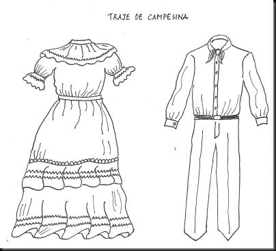 Dibujos para colorear de los trajes tipicos de la region andina ...