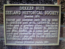 Dekker Huis Historic Plaque