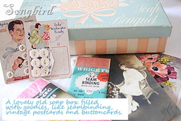 Soap box with goodies