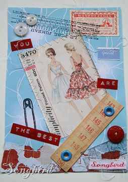 Card sewing notions