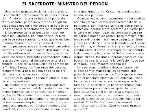 El sacerdote ministro del perdón El sacerdote ministro del perdón