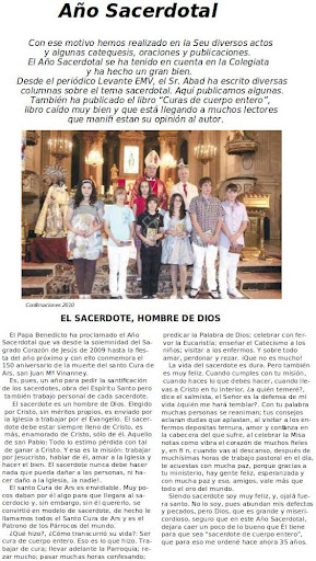 El sacerdote, hombre de Dios.