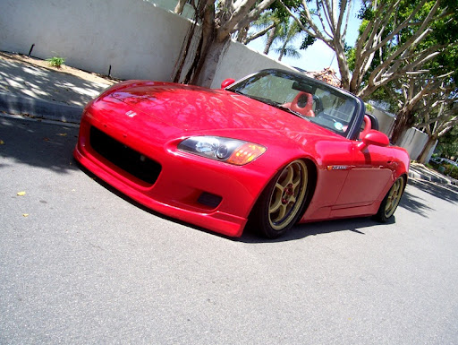 Lowest S2000 I have ever seen Hot combo of red chassis and gold Advan RG