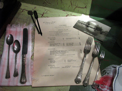 Vintage Resturant menu