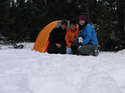winter camping pic