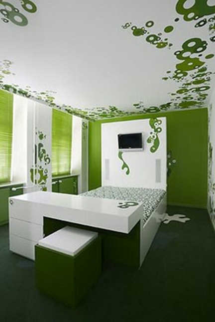 Designshrine, Grön inredning1