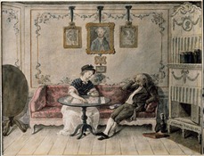 Gård och torp, Rokokointeriör Georg Diedrich Heimberger
