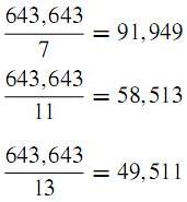 suprising number pattern 11