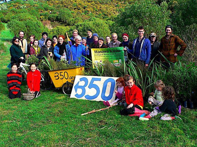 Group photo with plants