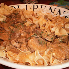 Real Simple Beef Stroganoff