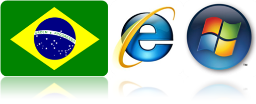Brasil, IE e Windows - De onde mais acessam.