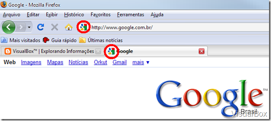 Novo Favicon do Google