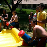 The youngest campers are treated to a special "wet day"
