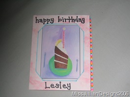 Birthday card - front - 2006, July