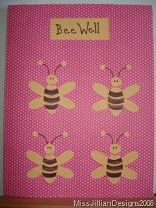 bee get well card