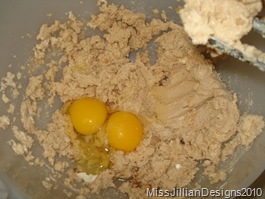 dough plus eggs and vanilla