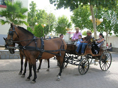 Un carruaje en el Recinto Ferial. Foto: Pozoblanco News, las noticias y la actualidad de Pozoblanco (Córdoba)* www.pozoblanconews.blogspot.com