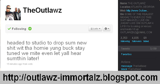 Young Buck & The Outlawz Cooking Somthing In The Studio!!! Outlawzbucktwitter
