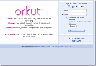 How to open two orkut accounts simultaneously