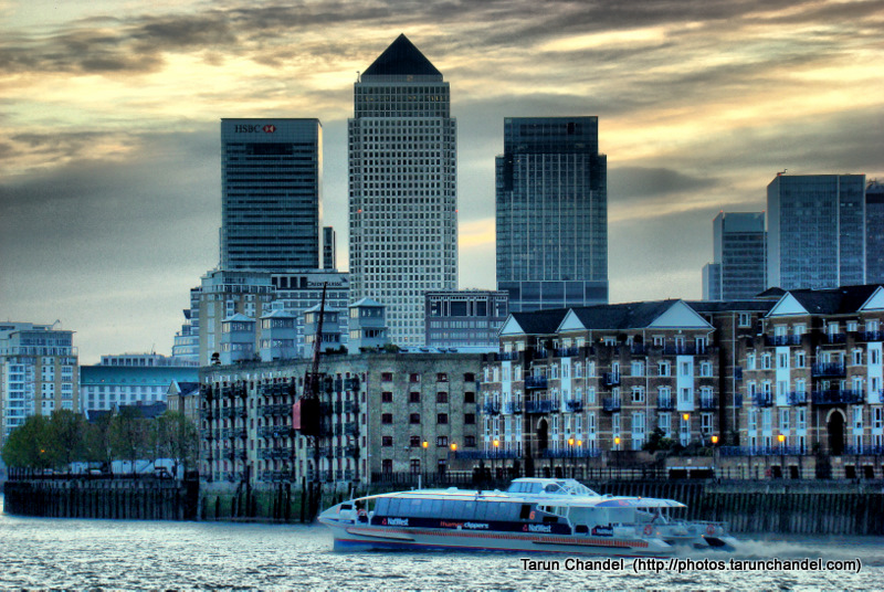Canary Wharf Thames Riverside HDR, Tarun Chandel Photoblog