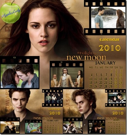  Calendario New Moon 2010 (PSD)