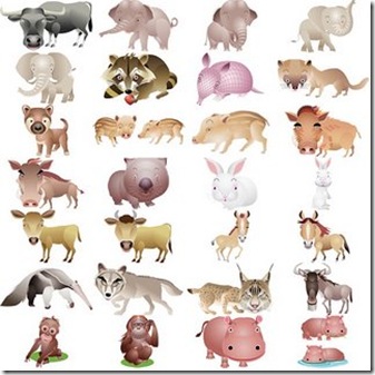 animales aereos en caricatura