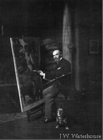 John William Waterhouse. Lamia with is dog. 1909