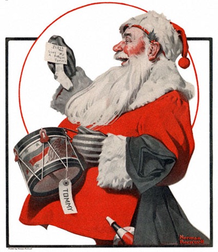norman rockwell christmas-A-Drum-For-Tommy