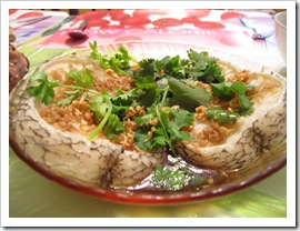 Steamed Cod Fish
