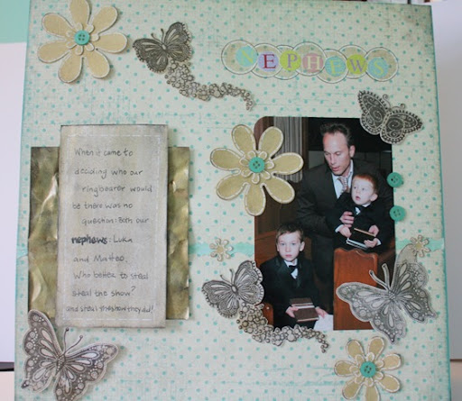 Another wedding scrapbook page Just you wait you think you're tired of 